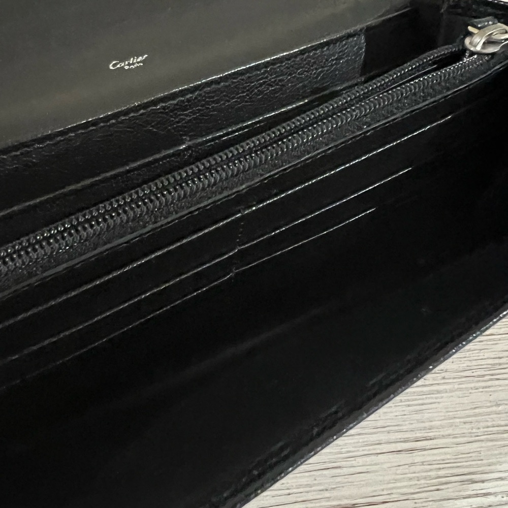 CARTIER Black Leather Wallet - Picture 11 of 12